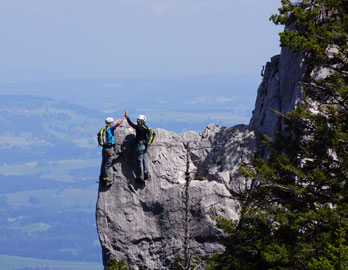 Klettern am Tegelberg 